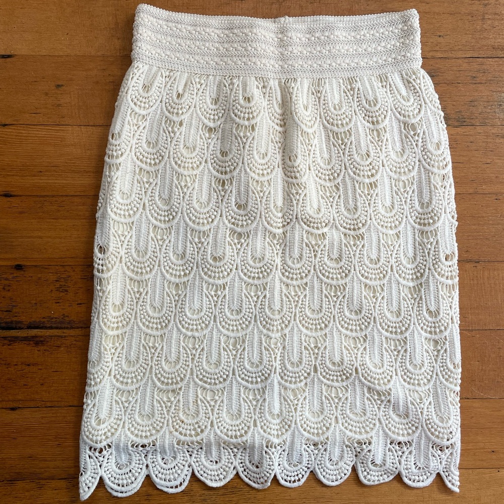 White Lace Skirt